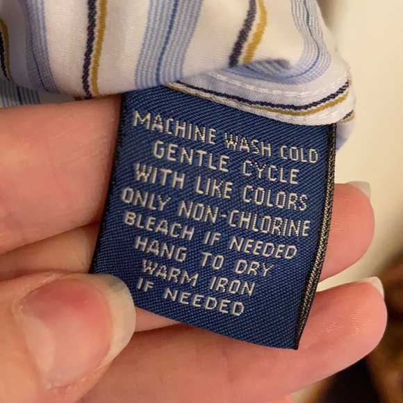 Like New Façonnable Striped Preppy Business Top Small - Picture 5 of 8